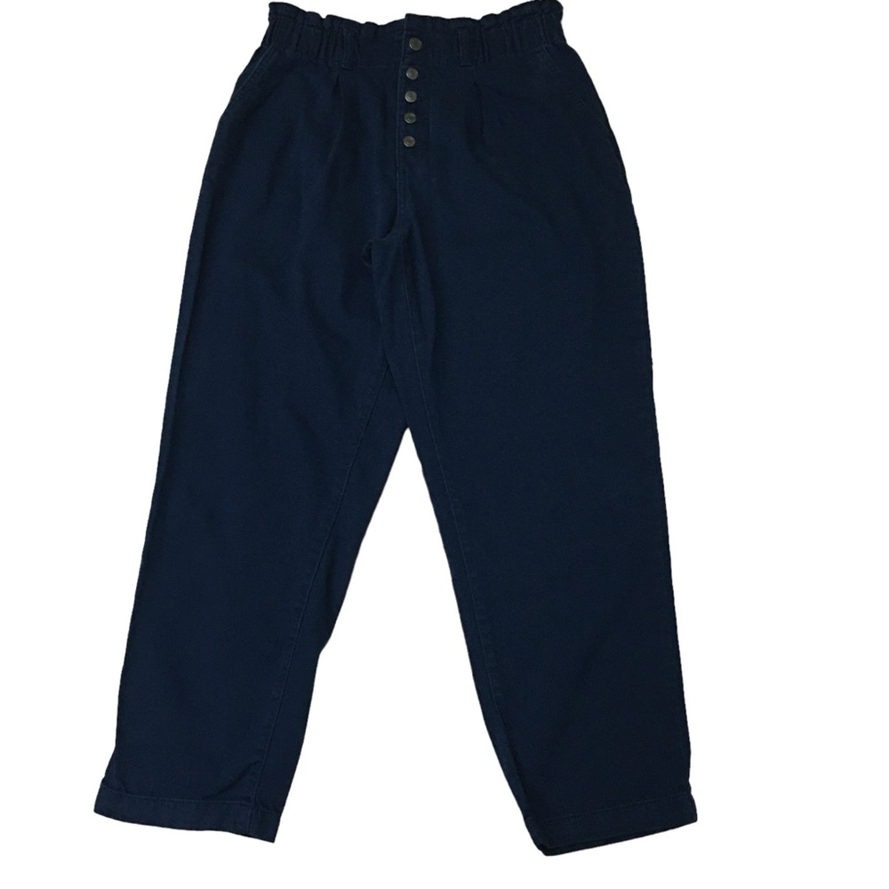 Time And Tru Blue Relaxed Fit High Rise Waist Pants - Women’s 14